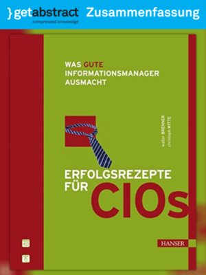 cover image of Erfolgsrezepte für CIOs (Zusammenfassung)